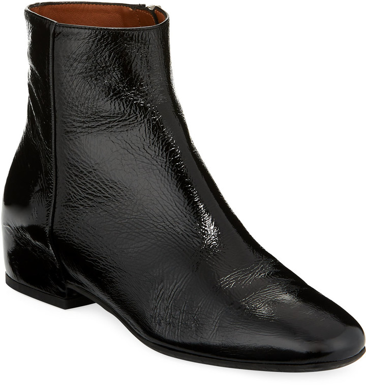Aquatalia Ulyssa Leather Low-Heel Boot 