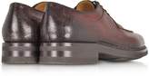 Thumbnail for your product : Santoni Burgundy Leather Derby Shoes w/Rubber Sole