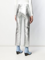 Thumbnail for your product : MSGM Metallic Finish Coated Jeans