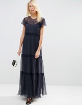 Thumbnail for your product : Needle & Thread Chiffon Lace Maxi Dress