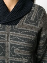 Thumbnail for your product : Gianfranco Ferré Pre-Owned 2000s Chunky Knit Geometric Pattern Jumper