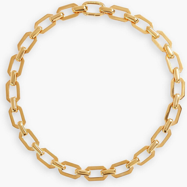 Gold-tone choker