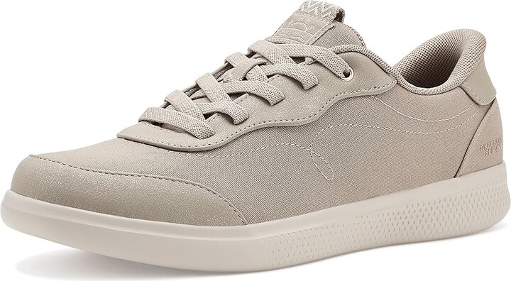 BOBS from SKECHERS Bobs Skip Cute - City Stride Women's Shoes Taupe : 6.5 B - Medium Canvas