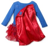 Thumbnail for your product : Superman Newborn Girls' Supergirl Caped Bodysuit Dress - Blue
