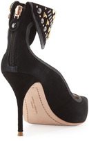 Thumbnail for your product : Webster Sophia Leandra Suede Ankle-Collar Pump, Black