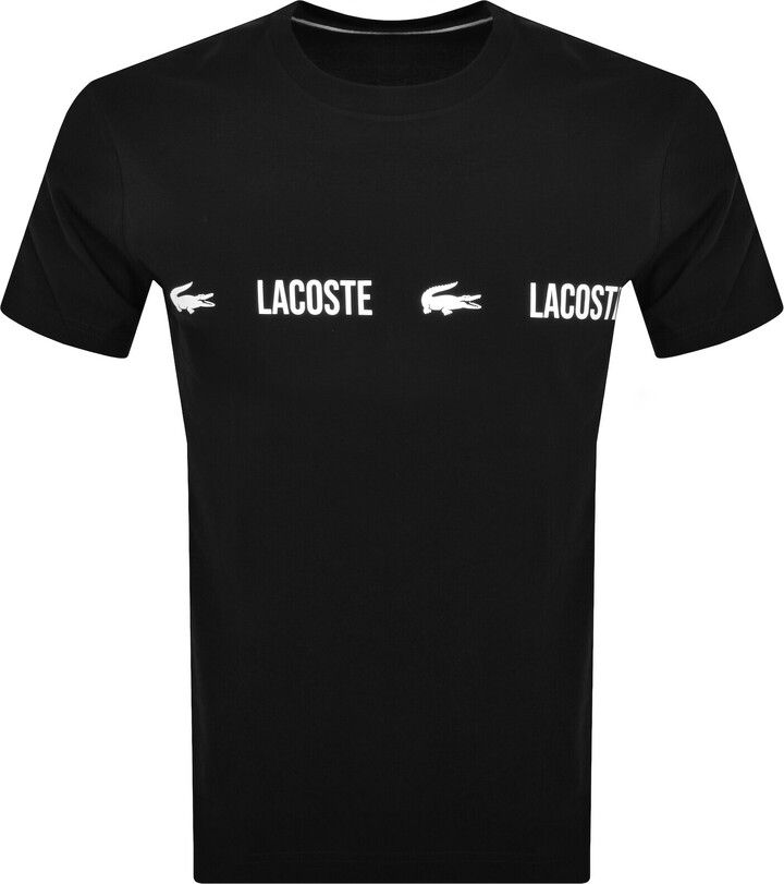 Lacoste Lounge Logo T Shirt Black