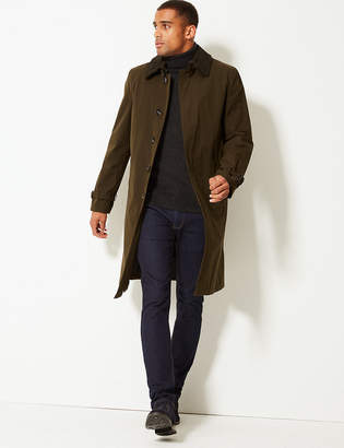 M&S Collection LuxuryMarks and Spencer Cotton Blend Trench Coat with Stormwear