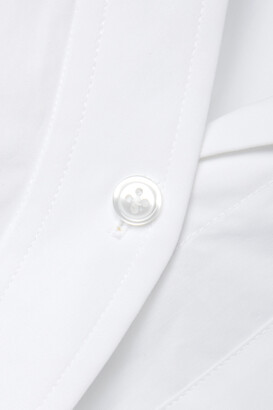 alexanderwang.t Cold-shoulder Cotton-poplin Shirt - White