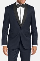 Thumbnail for your product : Ted Baker Josh Trim Fit Navy Shawl Lapel Tuxedo