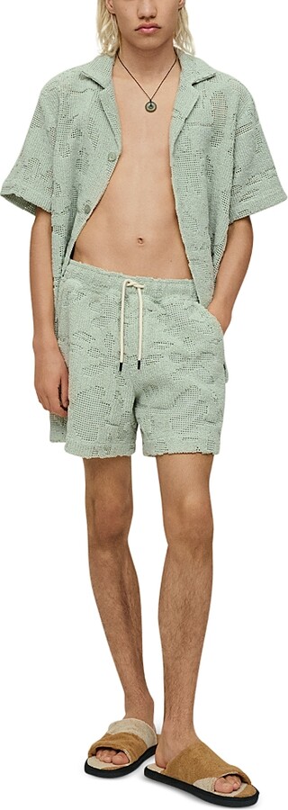 OAS Galbanum Crochet Shorts