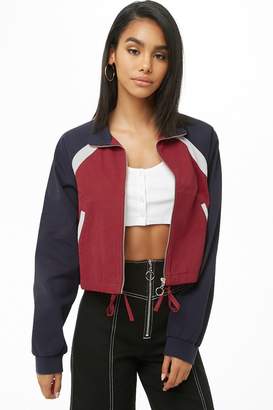 Forever 21 Colorblock Zippered Jacket
