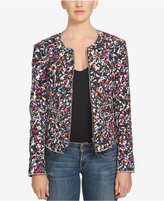 Thumbnail for your product : 1 STATE Printed Raw-Edge Jacket