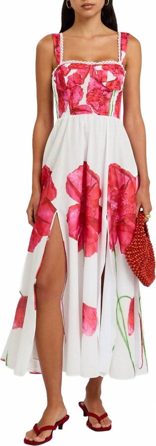 Charo Ruiz Ibiza Women's Crissy Long Dress In White Blossom