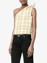 Thumbnail for your product : Rosie Assoulin checked on shoulder top