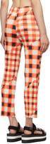 Thumbnail for your product : Pleats Please Issey Miyake Red Check Trek Trousers