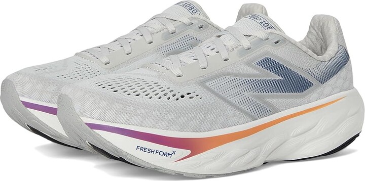 New Balance Fresh Foam X 1080v14 Women's Shoes Grey Matter/Silver Metallic : 10.5 B - Medium Synthetic