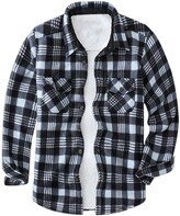 Thumbnail for your product : Azzz Mens Padded Check Shirt Fleece Lined Lumberjack Collared Quilted Jacket Warm Thermal Casual Workwear Top Lumber Jack Padded Sherpa Shirts Long Sleeve Button Down Lapel Plaid Jacket Coat with Pockets