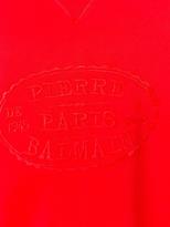 Thumbnail for your product : Pierre Balmain embossed logo sweatshirt