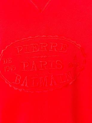Pierre Balmain embossed logo sweatshirt