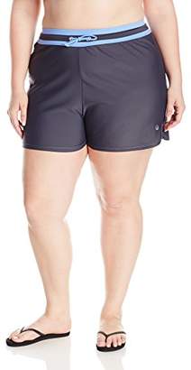Free Country Women's Plus-Size Swim Short with Drawstring