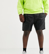 Thumbnail for your product : ASOS DESIGN Plus slim shorts in faux leather