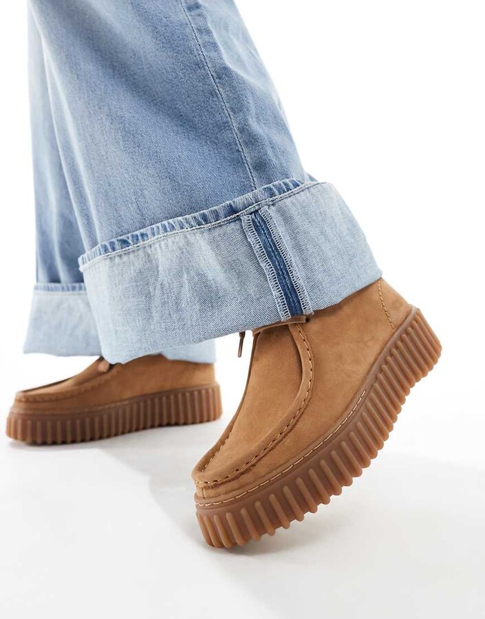 Clarks Torhill Moss in brown ShopStyle Flats