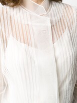 Thumbnail for your product : Simone Rocha Pleated Blouson-Sleeved Tulle Blouse