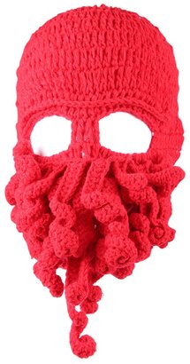 Amigo - Unisex Winter Octopus Knit Hat Ski Mask