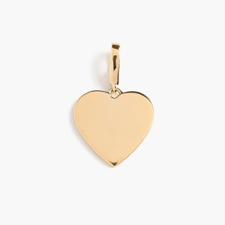 J.Crew Demi-fine 14k gold-plated heart charm