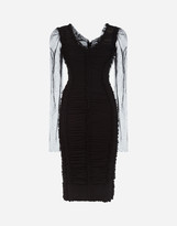 Thumbnail for your product : Dolce & Gabbana Draped Stretch Tulle Dress