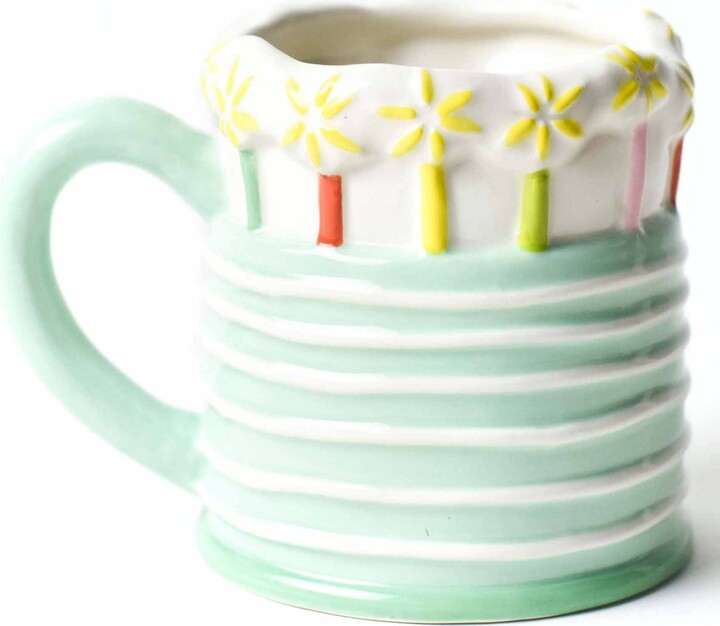 Happy Everything! Happy Everything by Laura Johnson Sparkle Cake Shaped Mug 16 oz