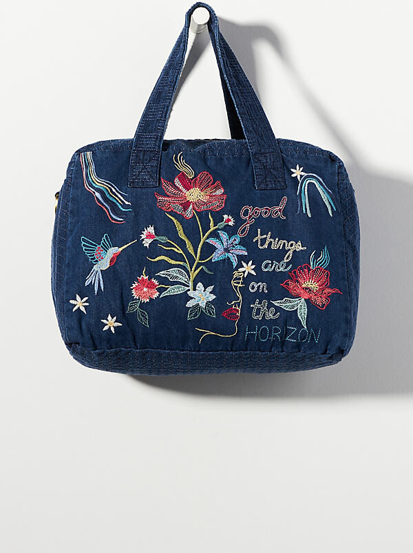 Johnny Was Shula Embroidered Linen Tote Bag - ShopStyle
