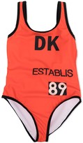 Thumbnail for your product : DKNY Logo-Print Swimsuit
