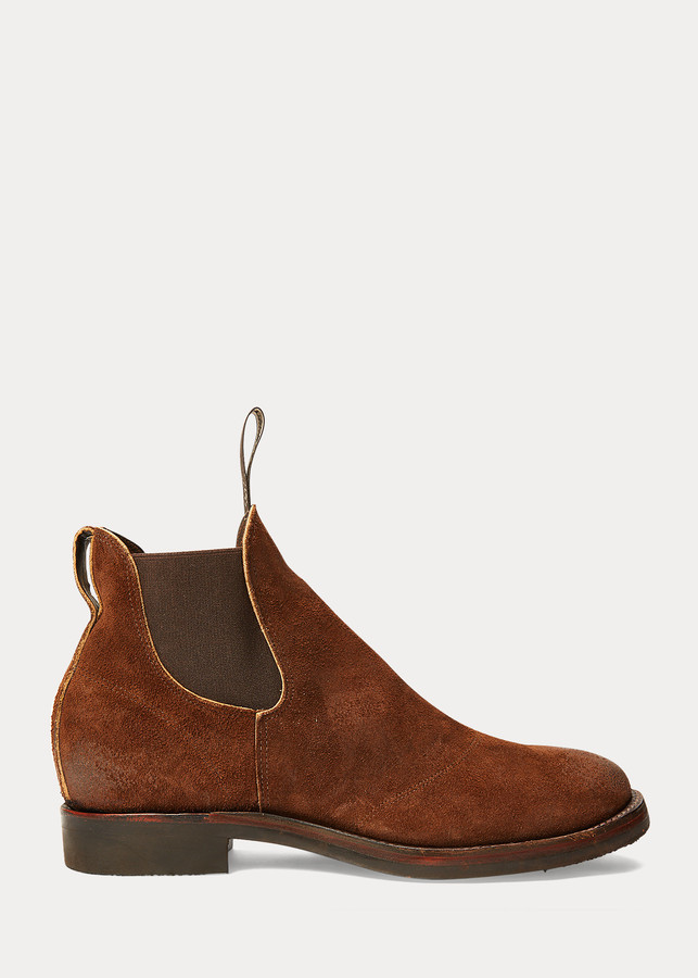 the asher boot in suede and leather