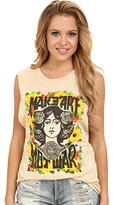 Thumbnail for your product : Obey Painted Make Art Not War Moto Tank