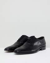 Thumbnail for your product : Dune Toe Cap Derby Shoes In Black Leather