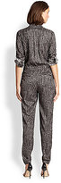 Thumbnail for your product : Halston Silk Printed Jumpsuit