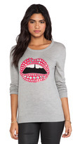 Thumbnail for your product : Markus Lupfer Jewelled Lara Lip Pullover