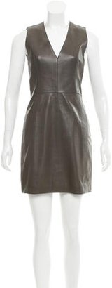 Akris Leather Sleeveless Dress