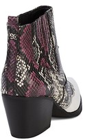 Thumbnail for your product : Sam Edelman Winona Snake-Print Leather Booties