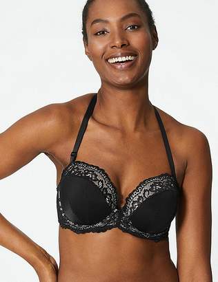 Marks and Spencer Louisa Lace Push-Up Plunge Multiway Bra A-E