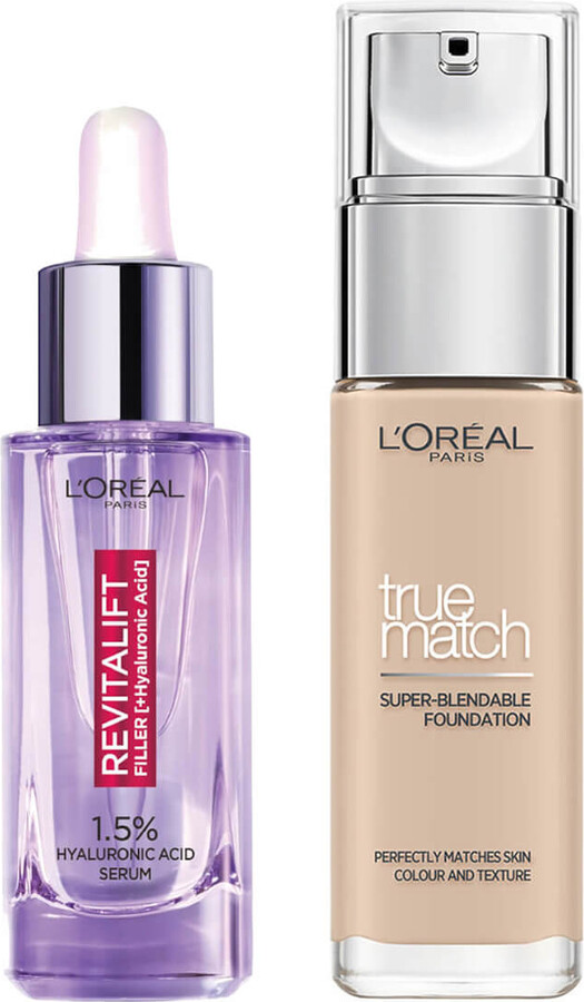 L'Oreal L’Oreal Paris Hyaluronic Acid Filler Serum and True Match