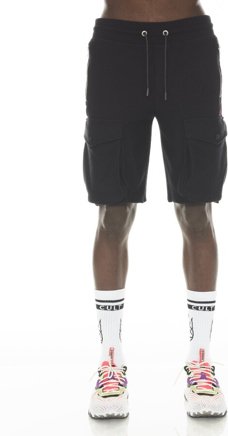 Cult of Individuality Cargo Sweatshort In Black
