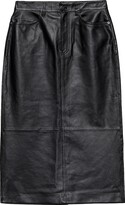 Leather Midi Skirt 