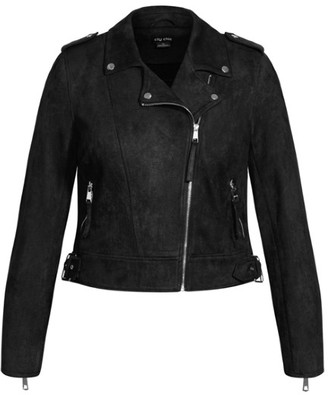 City Chic Chic Biker Jacket - black