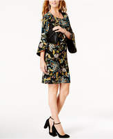 Thumbnail for your product : INC International Concepts Anna Sui Loves Bell-Sleeve Sheath Dress, Created for Macy's