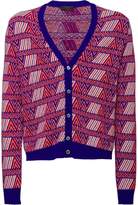 Thumbnail for your product : Prada jacquard V-neck cardigan