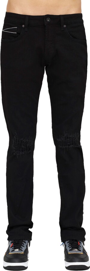 Cult of Individuality Rocker Slim - Premium Stretch In Black Ink Jeans New