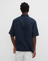Thumbnail for your product : Club Monaco Short Sleeve Colorblock Shirt