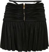 Thumbnail for your product : Versace Draped pleated viscose mini skirt